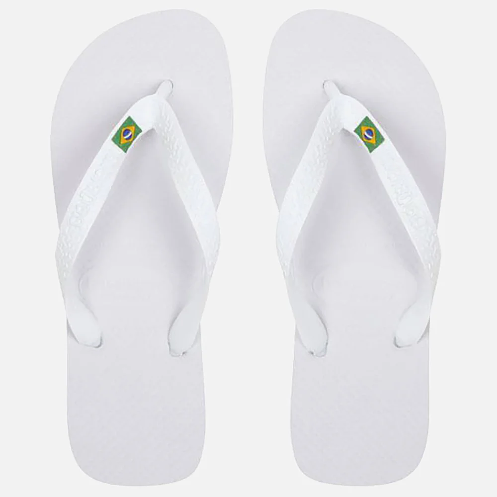 Havaianas Men's Brasil Logo Flip Flops - White - UK 1/2 Bild 1
