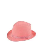 Contrast Trim Trilby - Eine Größe - Korallenfarben Bild 1