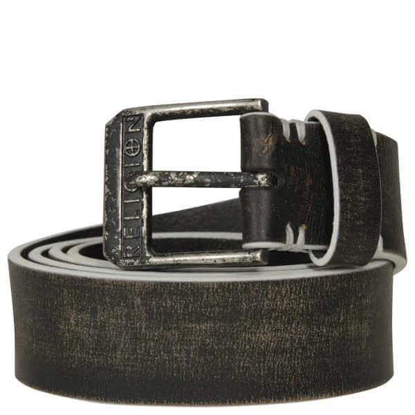 Religion Skinny Leather Belt - S - Schwarz Bild 1