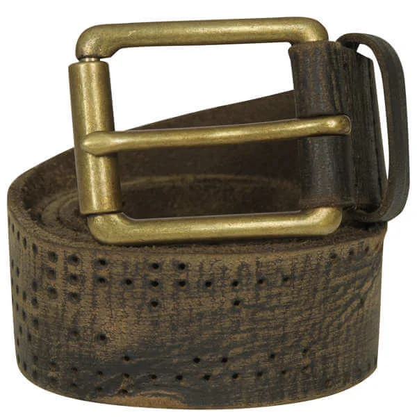 Religion Perforated Belt - S - Braun Bild 1