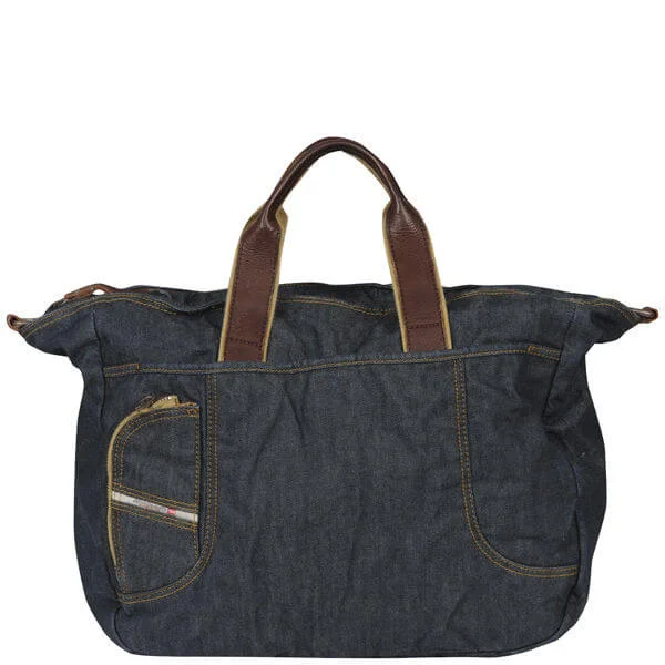 Diesel DNA Infusion Denim/ Leather Large Holdall - Blue Denim H1940 Bild 1