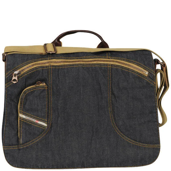 Diesel DNA Infusion Energy Denim/Leather Satchel - Blue Denim H1940 Bild 1