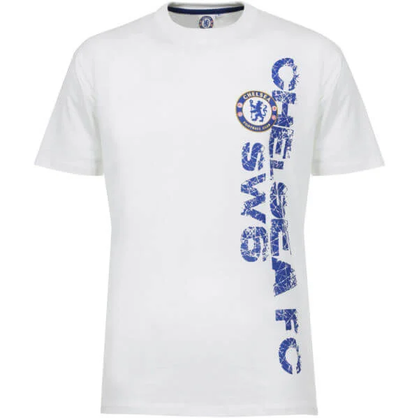Chelsea FC Men's Print T-Shirt - White - S - Weiß Bild 1