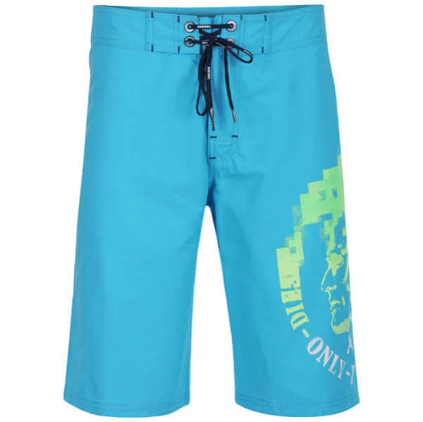 Diesel Men's Deck Swimwear Long Shorts - Bright Blue - S - Blau Bild 1