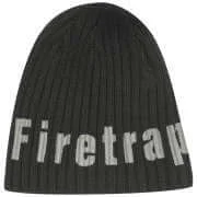 Firetrap Tic logo ribbed knit beanie - Eine Größe - Schwarz Bild 1