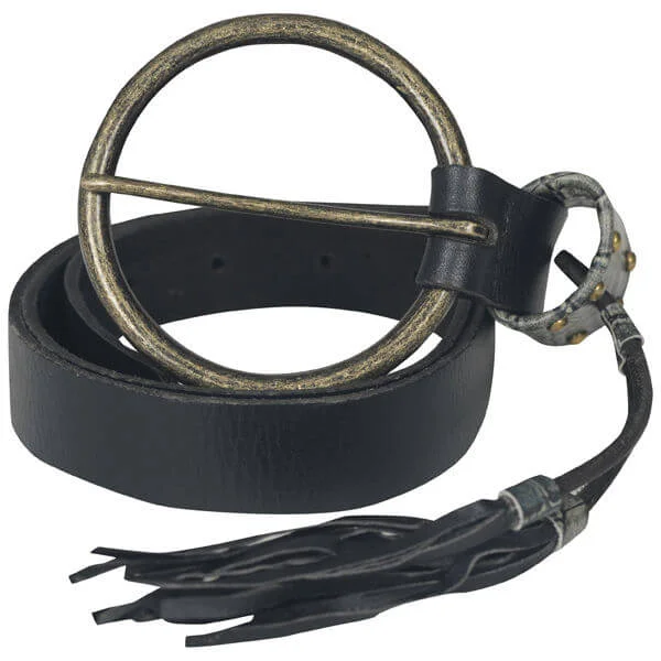 Firetrap Women's Blues Tassle Detail Leather Belt - Black - S Bild 1