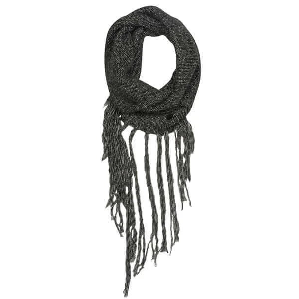 Firetrap Women's Hooder Fringed Snood - Eine Größe - Grau Bild 1