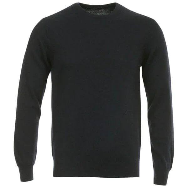 Romeo Gigli Men's Italian Crew Neck Cashmere Jumper - Navy - - M - Marineblau Bild 1
