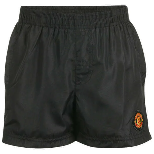 Boys' Manchester United Woven Short - Black - 3 - Schwarz Bild 1