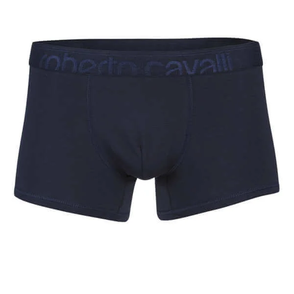 Roberto Cavalli Men's Branded Boxer - Blue - XS - Blau Bild 1