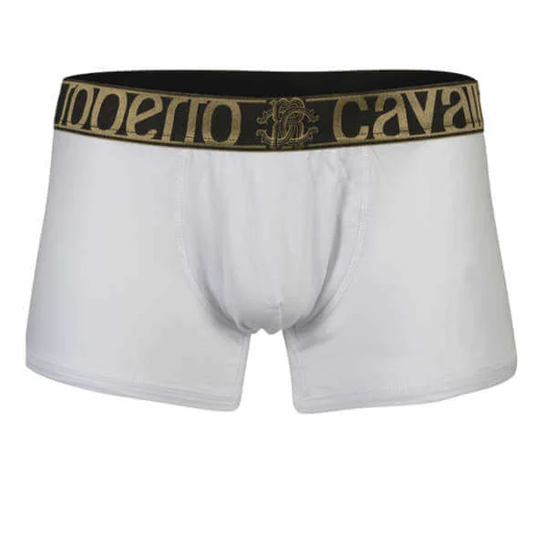 Roberto Cavalli Men's Contrast Boxer - White - XS - Weiß Bild 1