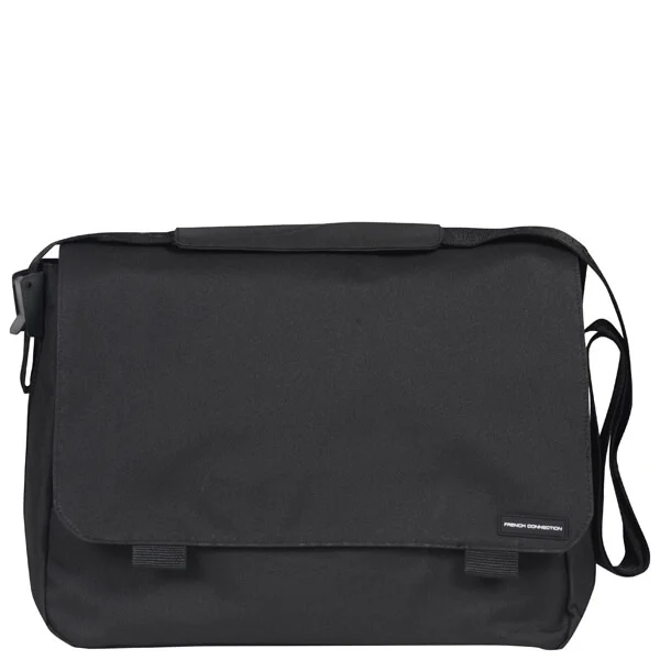 French Connection Men's Core Nylon Messenger Bag - BlackFrench Connection Men's Core Nylon Messenger Bag- black Bild 1