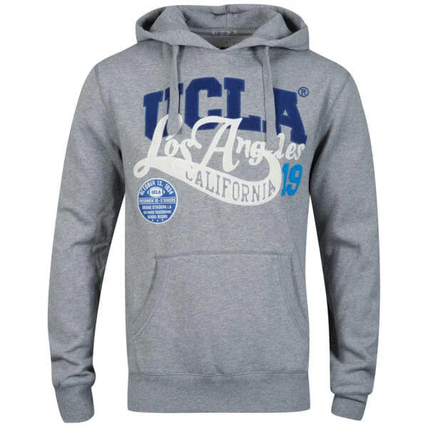 UCLA Men's John Applique Hooded Sweatshirt - Grey Marl - S - Grau Bild 1