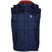 UCLA Men's Mullins Quilted Gilet - Peacoat - S - Blau Bild 1