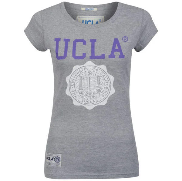 UCLA Women's May Logo Print T-Shirt - Grey marl - S - Grau Bild 1
