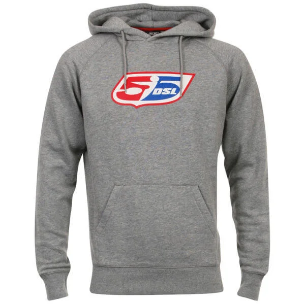 55DSL Men's F-Logo Hooded Sweatshirt - Grey - S - Grau Bild 1