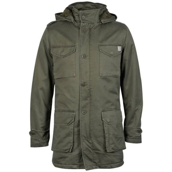 Jack & Jones Vintage Men's Winner Parka Coat - Khaki - S - Grün Bild 1