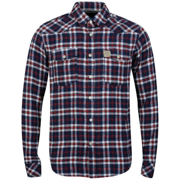 Jack & Jones Vintage Men's Jacob Check Shirt - Blue Multi - S - Blau Bild 1