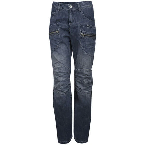 Bench Women's Boyfriend Jeans - Blue Stonewash - 26" Short - Blue Stonewash Bild 1