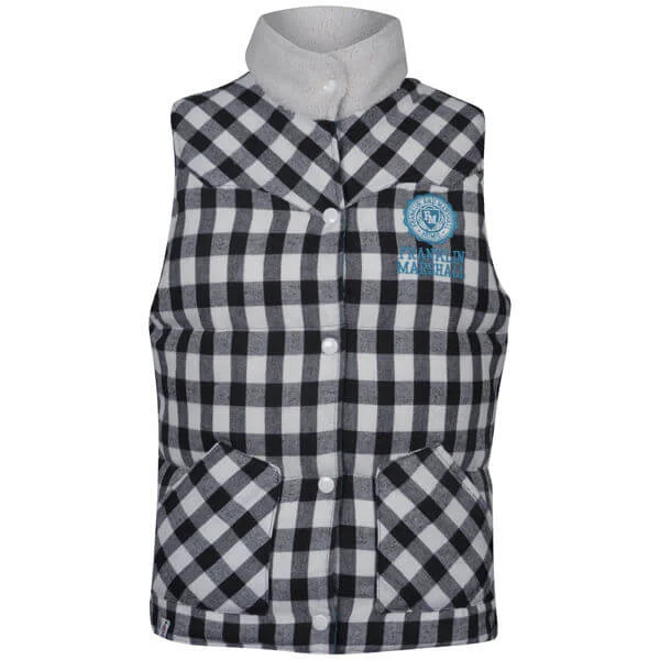 Franklin and Marshall Women's Reversible Gilet - Peacock - 6 - Blau Bild 1