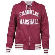 Franklin and Marshall Women's Zip Thru Windcheater - Ikat - XS - Rot Bild 1