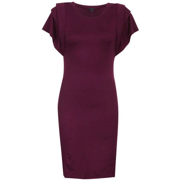 Full Circle Women's Valentina Jersey Dress - Mulled Wine - 8 - Rot Bild 1