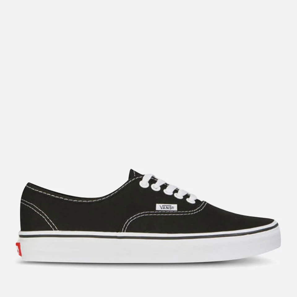 Vans Unisex Authentic Canvas Sneaker - Schwarz/Weiss - UK 3 Bild 1