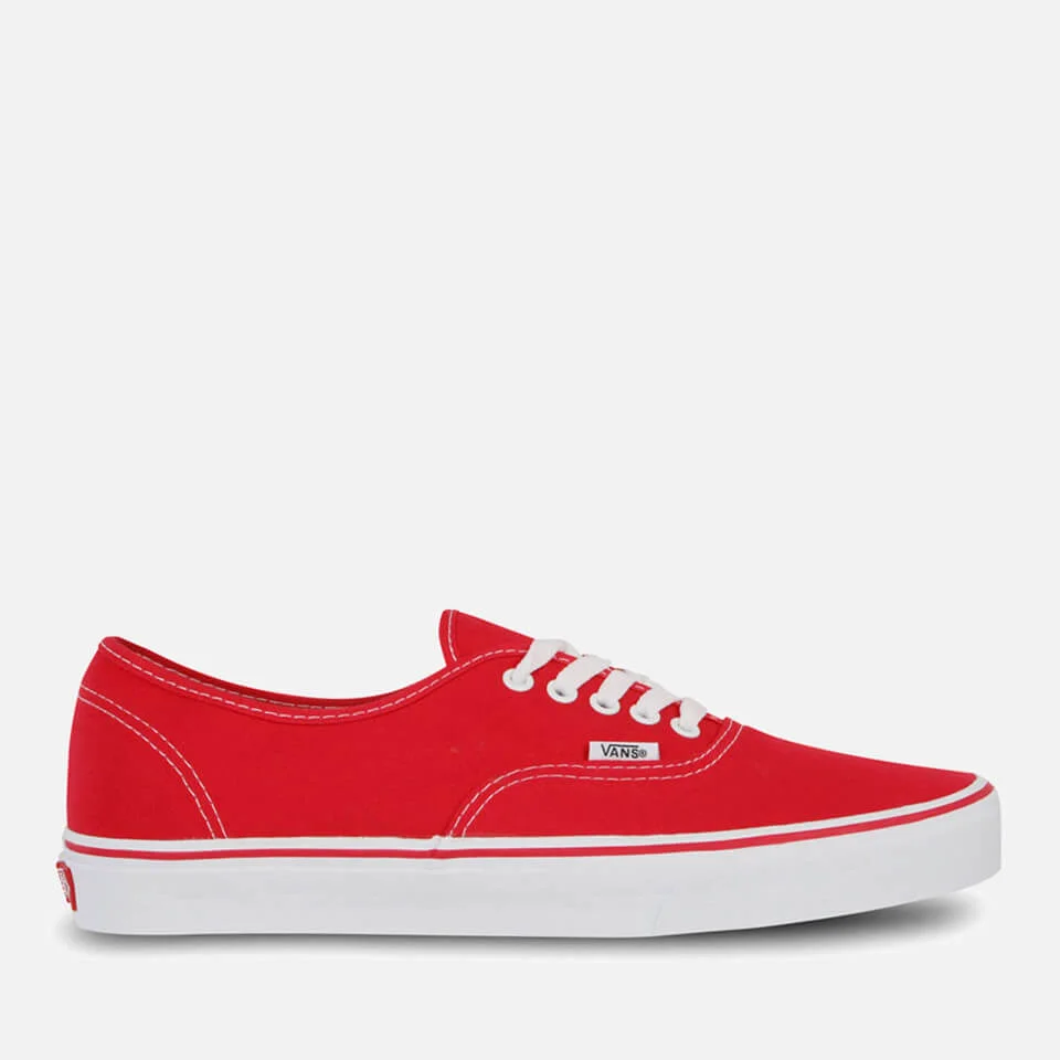 Vans Authentic Canvas Sneaker - Rot - UK 3 - Rot Bild 1