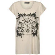 nümph Womens Lemoni Print T-Shirt - Medium - XS - Nude Bild 1
