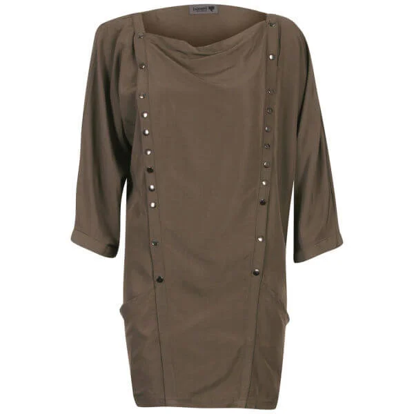 nümph Womens Gro Shirt Dress - Khaki - XS - Kaki Bild 1