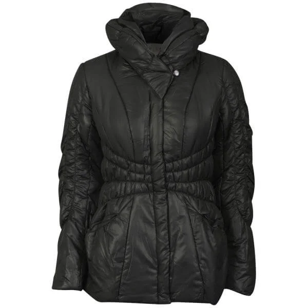 VILA Women's Bimba Quilted Coat - Black - XS - Schwarz Bild 1