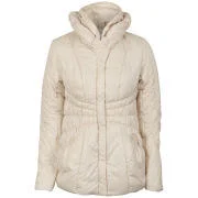 VILA Women's Bimba Quilted Coat - Cream - XS - none Bild 1