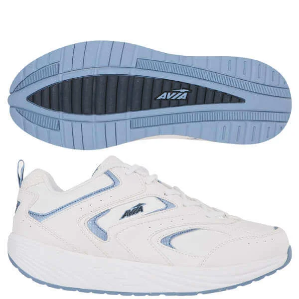 Avia Women's A395W Athletic Shoes - White/Blue - 3.5 (6 US) - Weiss-Blau Bild 1