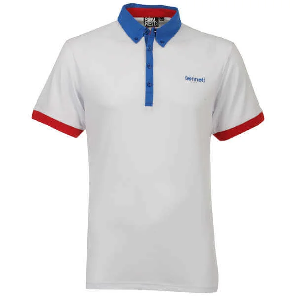 Sonneti Men's Contrast Polo Shirt - White - S - Weiß Bild 1