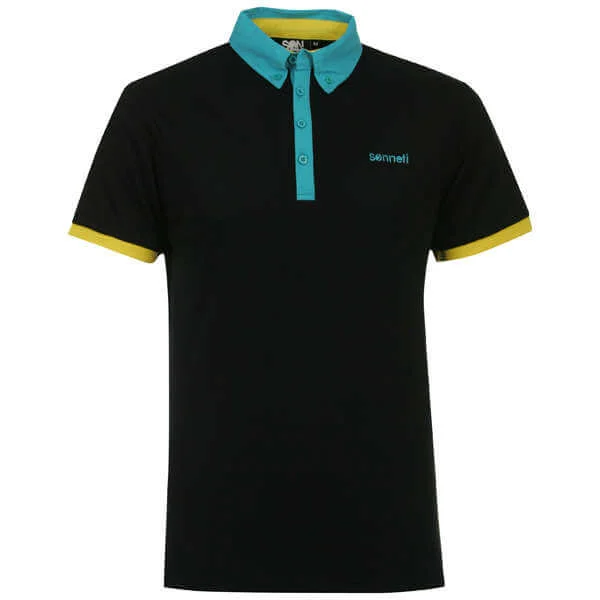 Sonneti Men's Contrast Polo Shirt - Black - S - Schwarz Bild 1