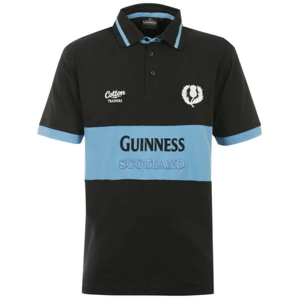 Cotton Traders Guinness Scotland Polo Classic - Blue - M - Blau Bild 1