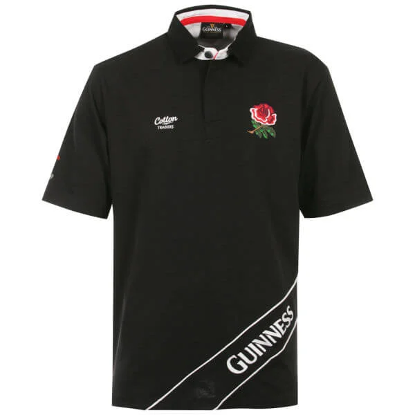 Cotton Traders England Pique Polo Classic - Black - S - Schwarz Bild 1