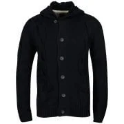 Jack & Jones Men's Cable Cardigan - Navy Blue - S - Marineblau Bild 1