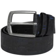 Duck and Cover Leather Seamed Belt - S - Schwarz Bild 1
