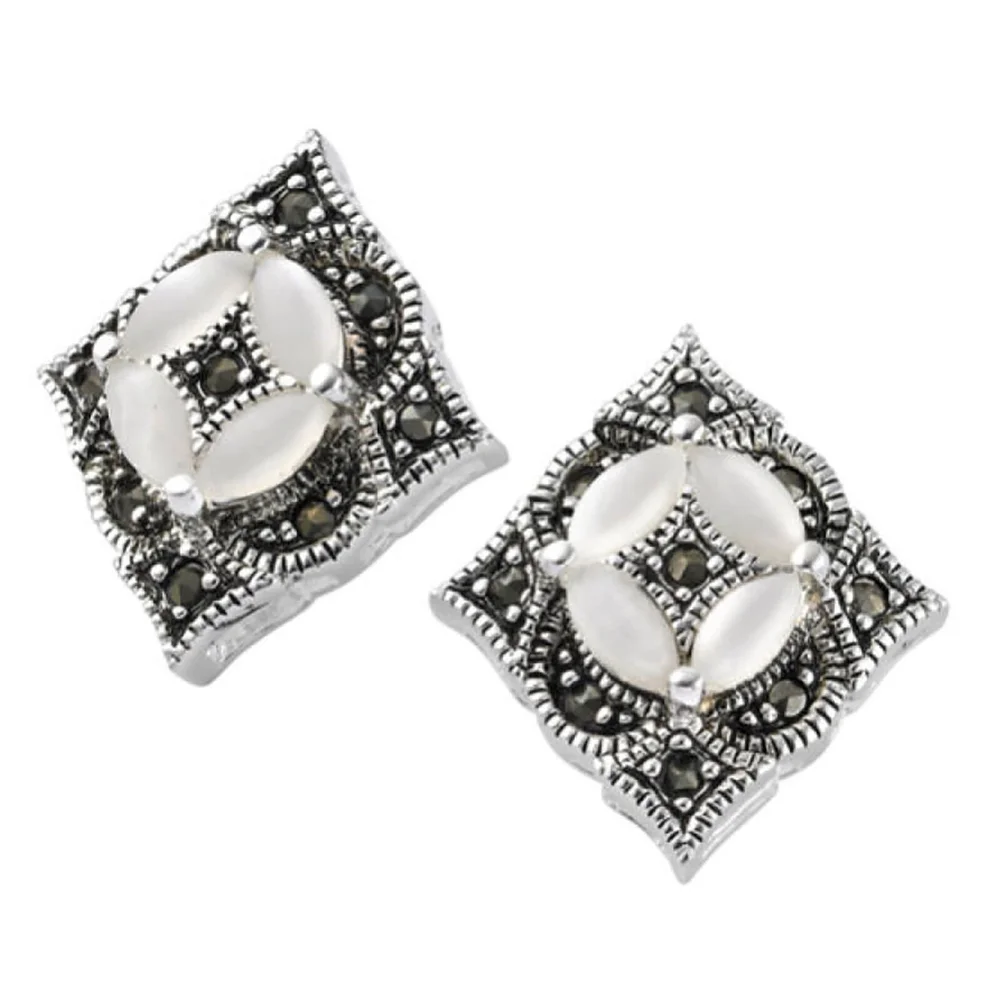 Marcasite Earrings - Eine Größe Bild 1