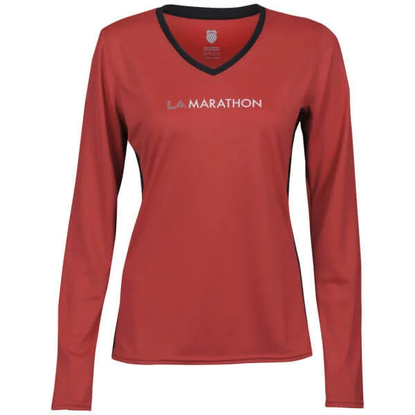 K-Swiss Women's Accomplish Long Sleeved Top - Formula One Red/Black - XS - Formula One Red/Black Bild 1