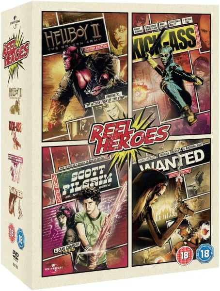 Wanted / Kick-Ass / Scott Pilgrim Vs. The World / Hellboy 2 Bild 1