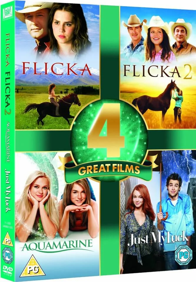 4 Great Films - Aquamarine / Just My Luck / Flicka 1 and 2 Bild 1
