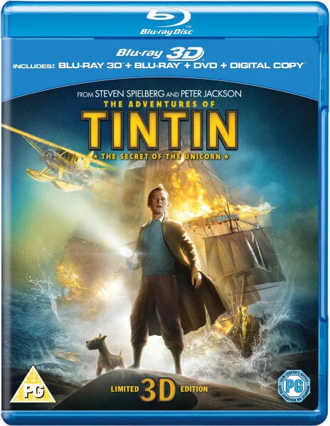 The Adventures of Tintin: The Secret of the Unicorn 3D (3D Blu-Ray, 2D Blu-Ray, DVD and Digital Copy) Bild 1
