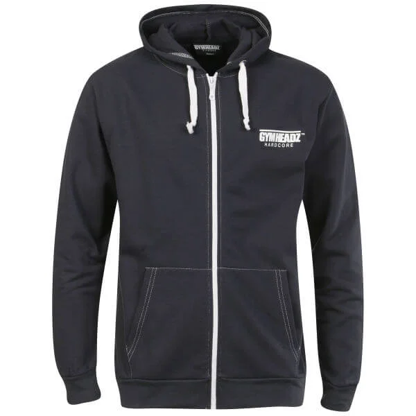 Gymheadz Men's Hardcore Hooded Jacket - Grey - S - Grau Bild 1
