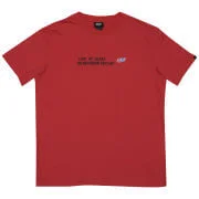 55DSL Men's Live At Least 55 Seconds Slogan T-Shirt - Red - XXL - Rot Bild 1