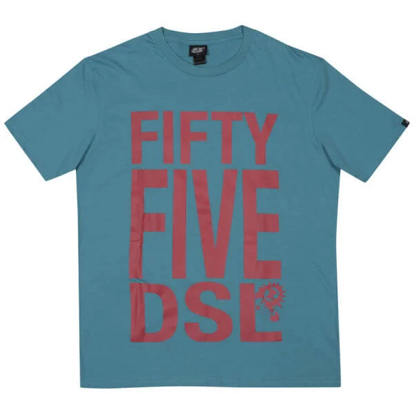 55DSL Men's Fifty Five Print T-Shirt - Turquoise - XXL - Türkis Bild 1