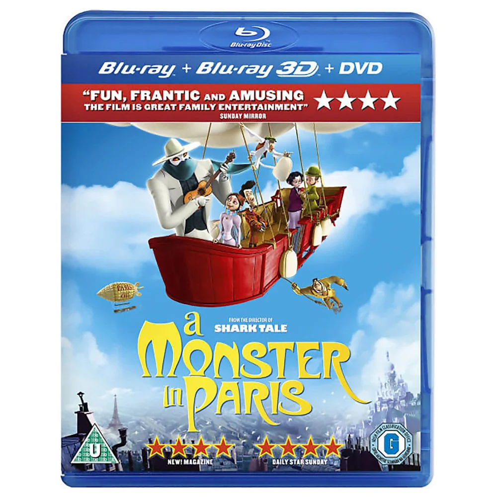 Ein Monster in Paris 3D (3D Blu-Ray, 2D Blu-Ray und DVD) Bild 1