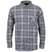 Brave Soul Men's Bate Long Sleeve Shirt - Black - S - Schwarz Bild 1