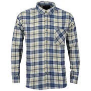 Brave Soul Men's Bate Long Sleeve Shirt - Ecru - S - Ecru Bild 1